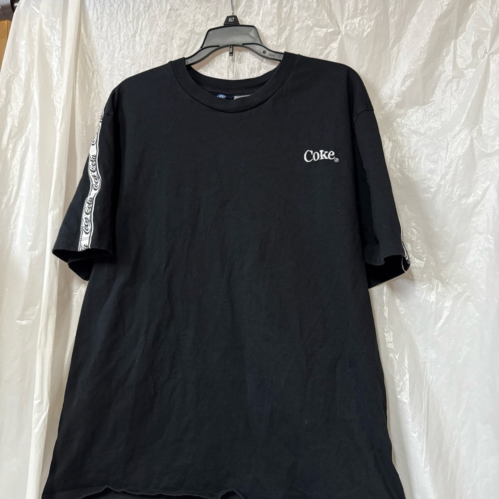 Divided Black Tee with Coke Logo. Size XL